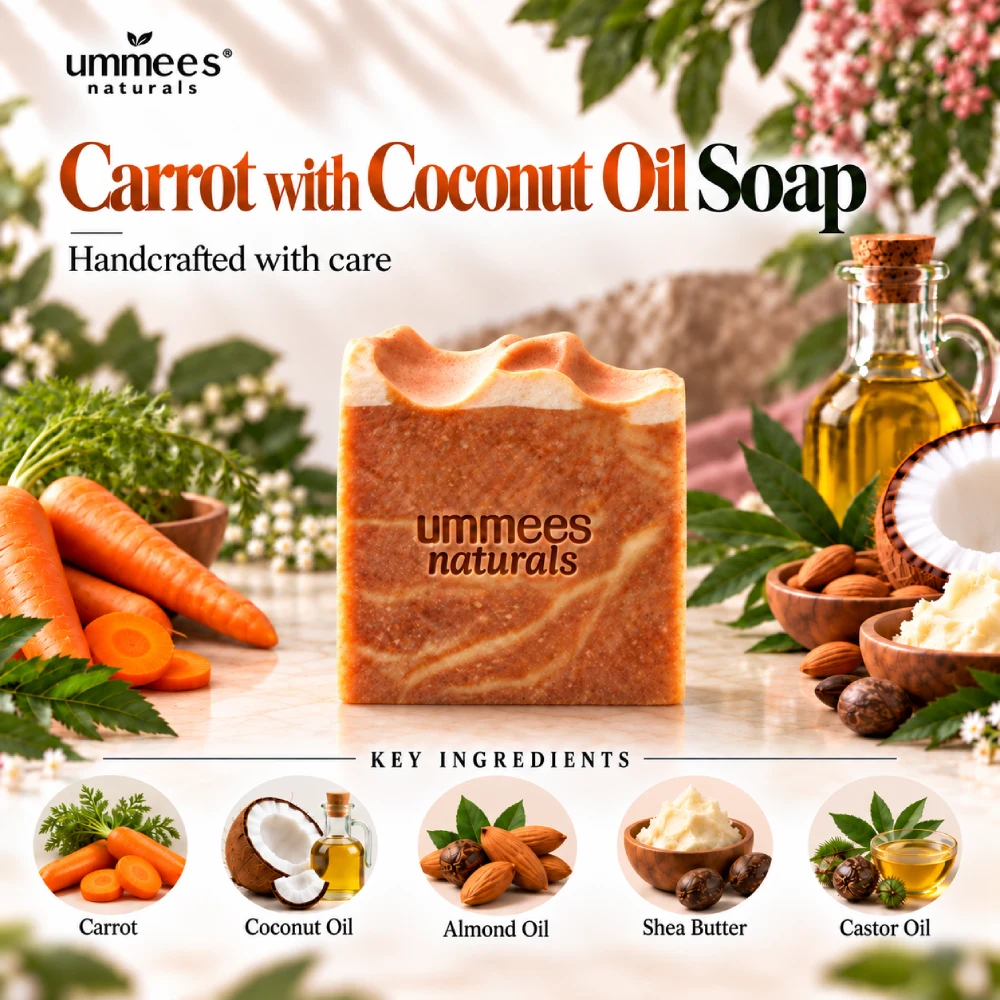 Carrot with Coconut Cold Processed Soap - Image 2