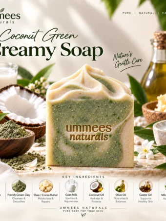 Coconut Green Creamy Cold Processed Soap